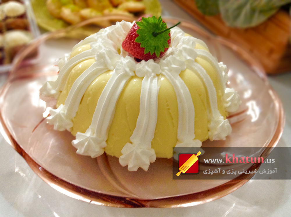 طرز تهیه کرم باواریا + عکس 