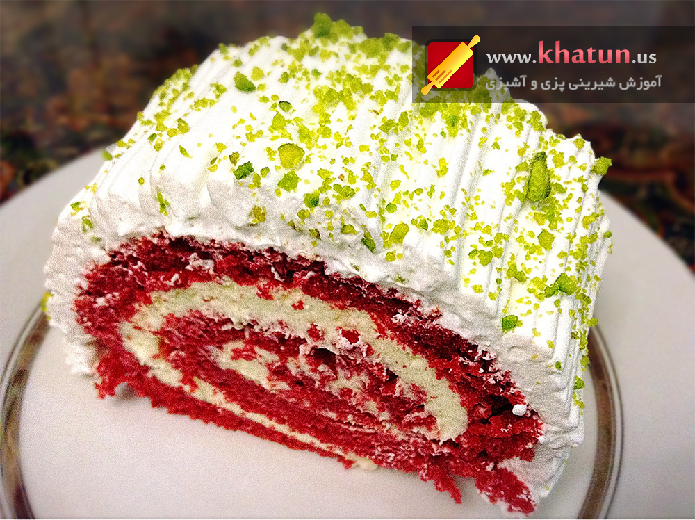 طرز تهیه رولت ردولوت + عکس 