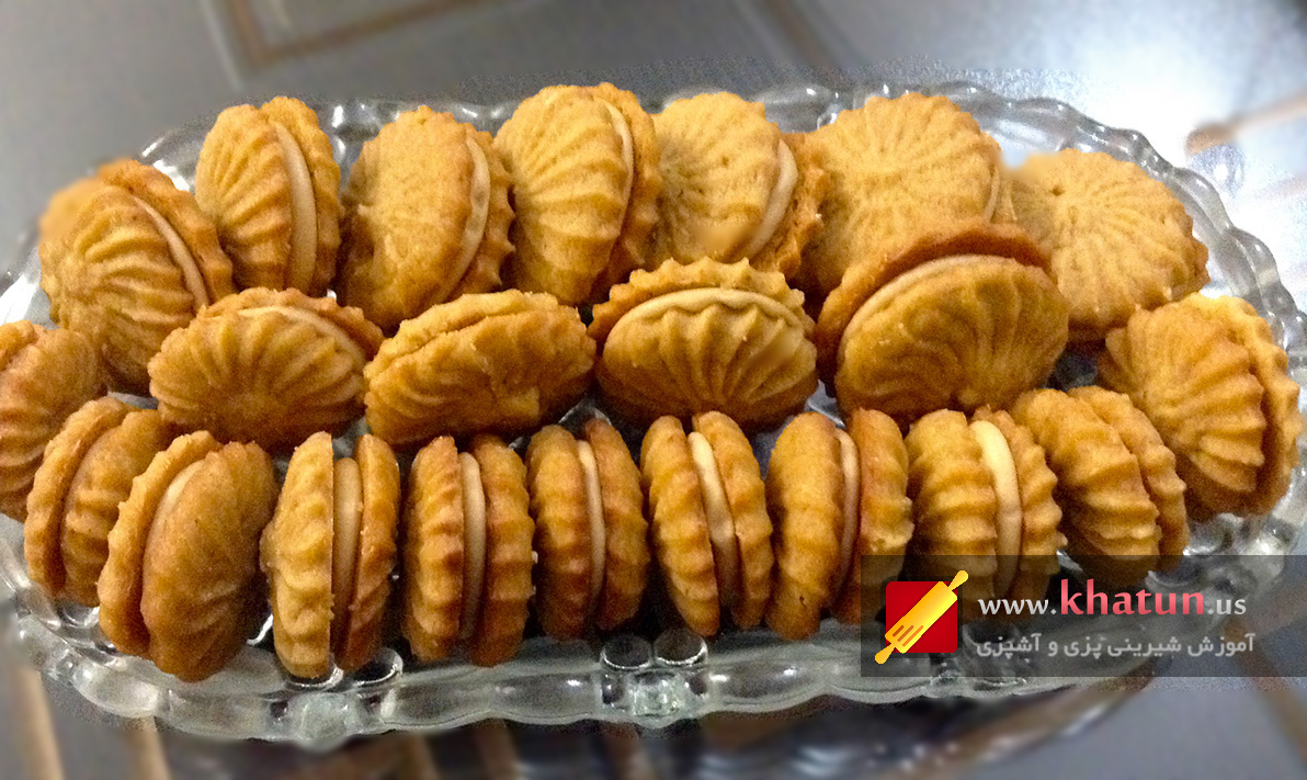 طرز تهیه بیسکوئیت کرمدار + عکس 