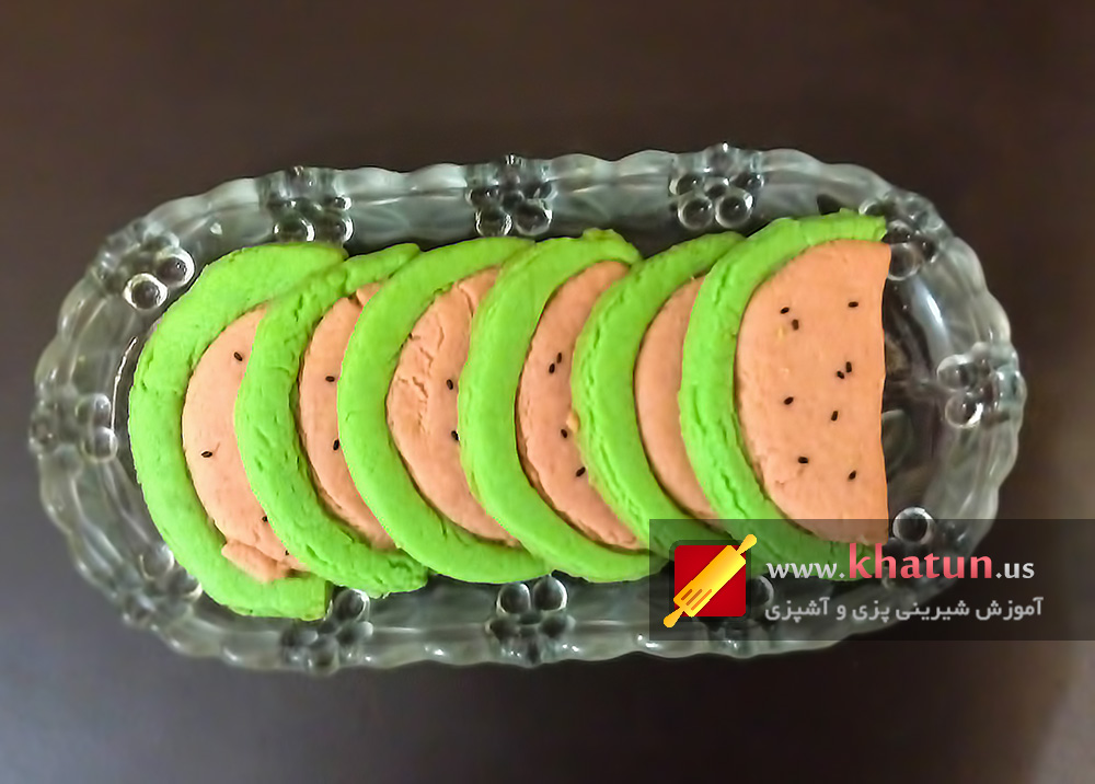 طرز تهیه کوکی هندوانه ای + عکس 